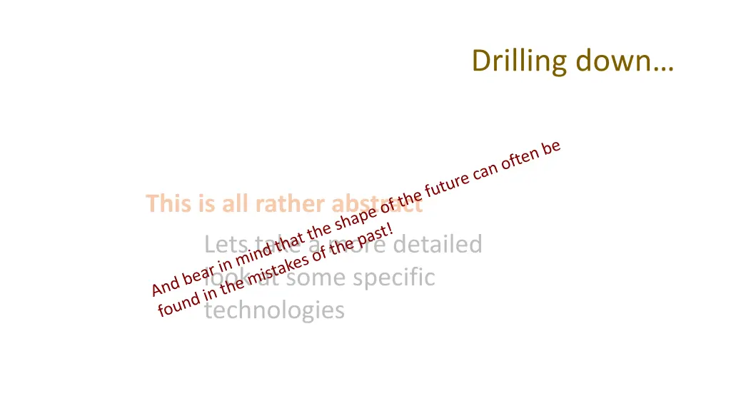 drilling down 2