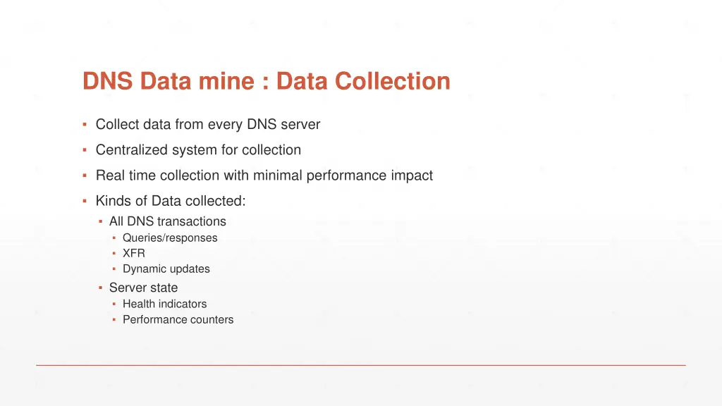 dns data mine data collection