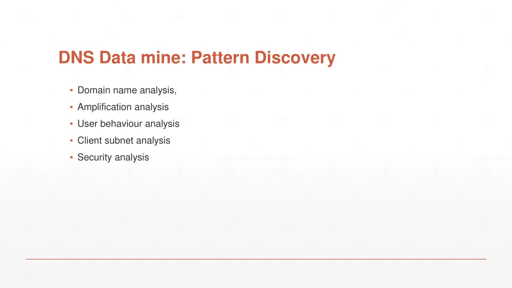 dns data mine pattern discovery
