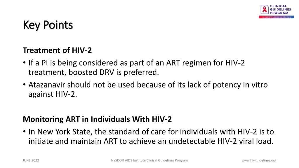 key points key points