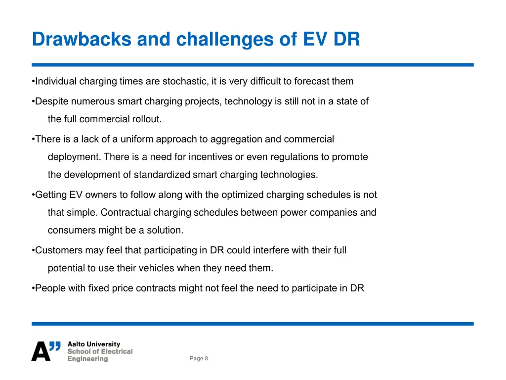 drawbacks and challenges of ev dr