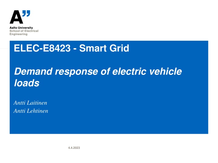 elec e8423 smart grid