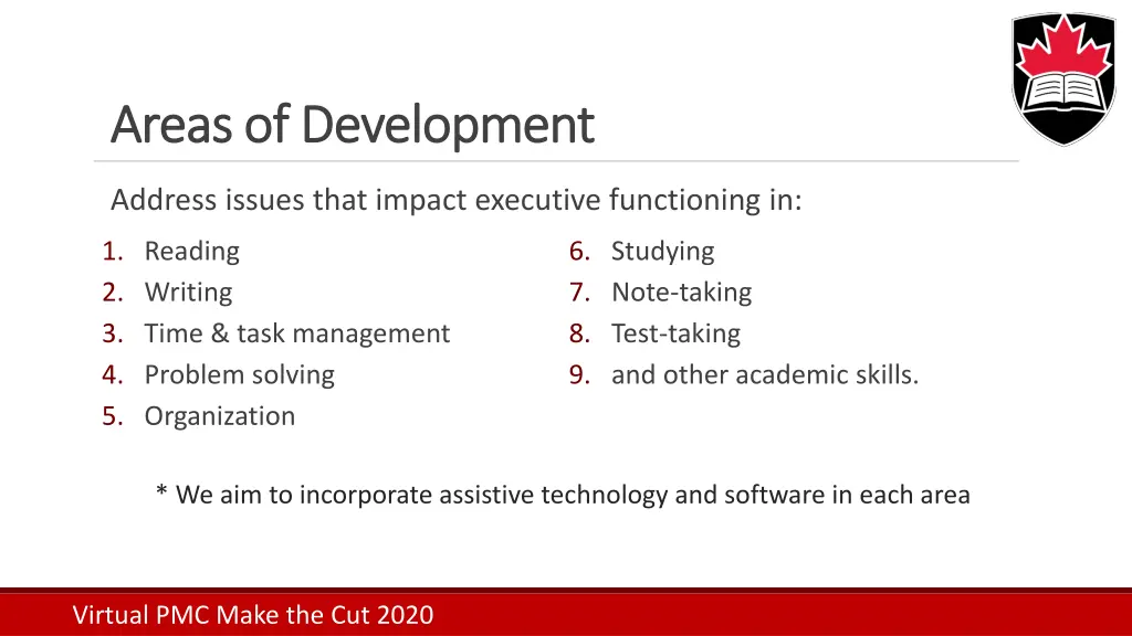 areas of development areas of development