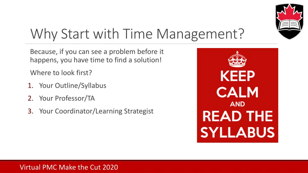 why start with time management