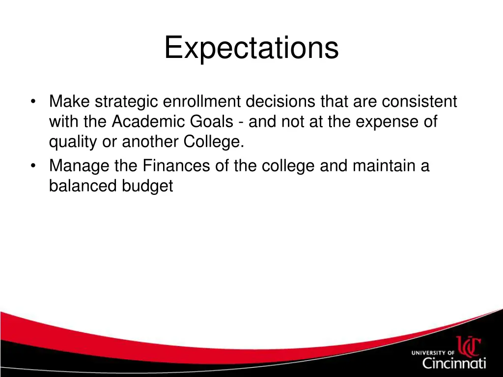 expectations