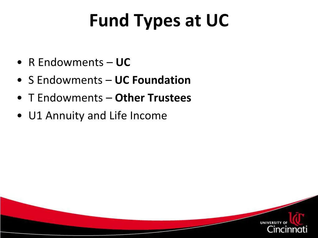 fund types at uc 2