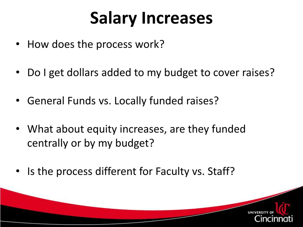 salary increases