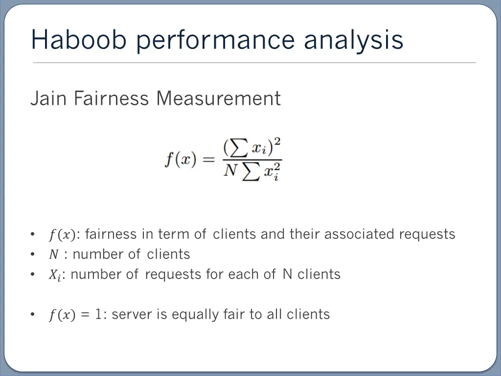 haboob performance analysis