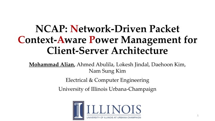 ncap network driven packet context aware power