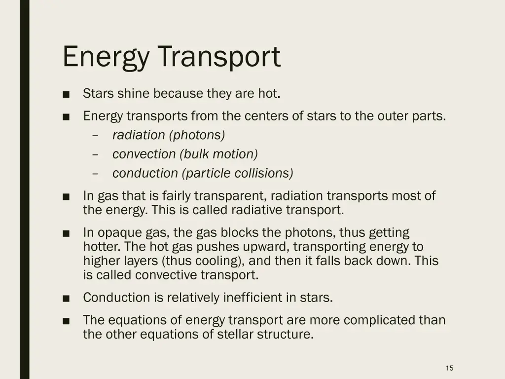 energy transport