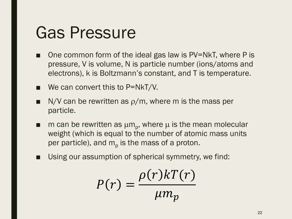 gas pressure