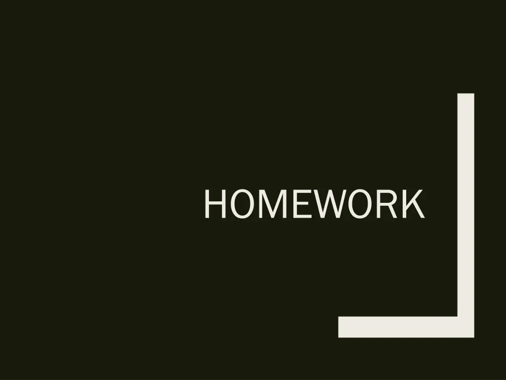 homework