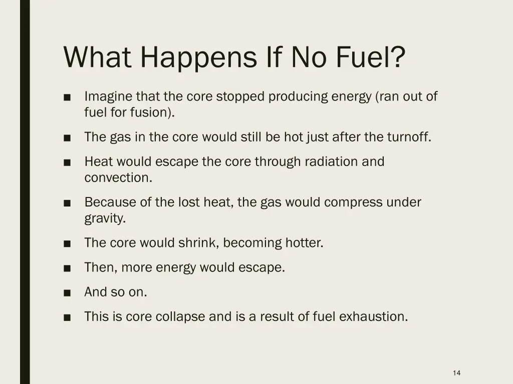 what happens if no fuel