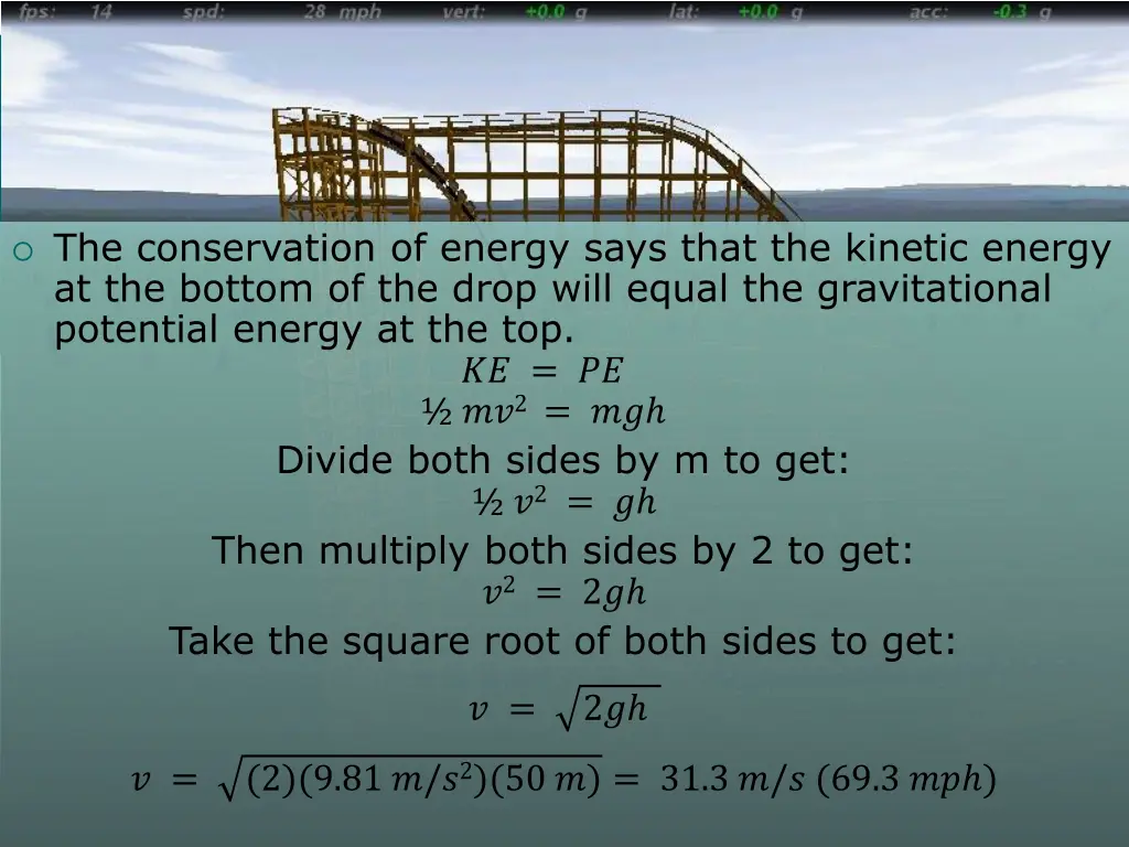 the conservation of energy says that the kinetic
