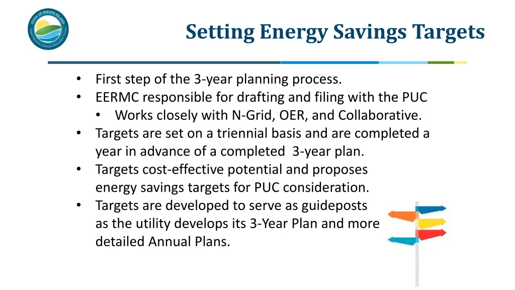 setting energy savings targets 1
