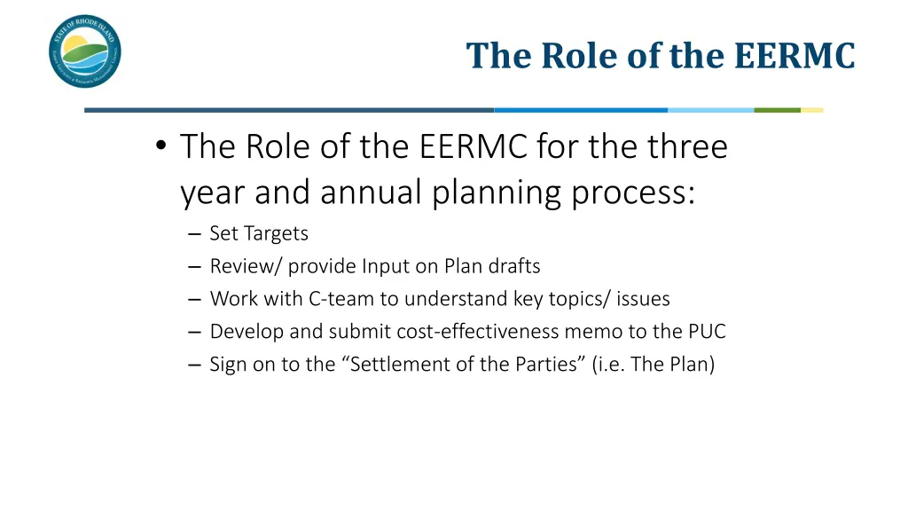 the role of the eermc