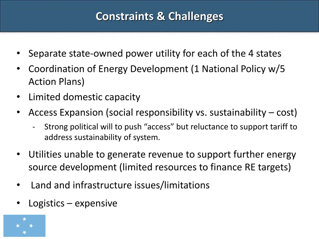 constraints challenges