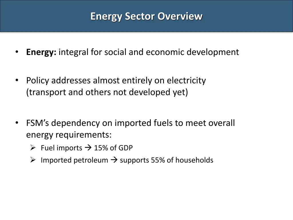 energy sector overview