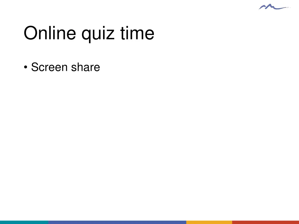 online quiz time 1