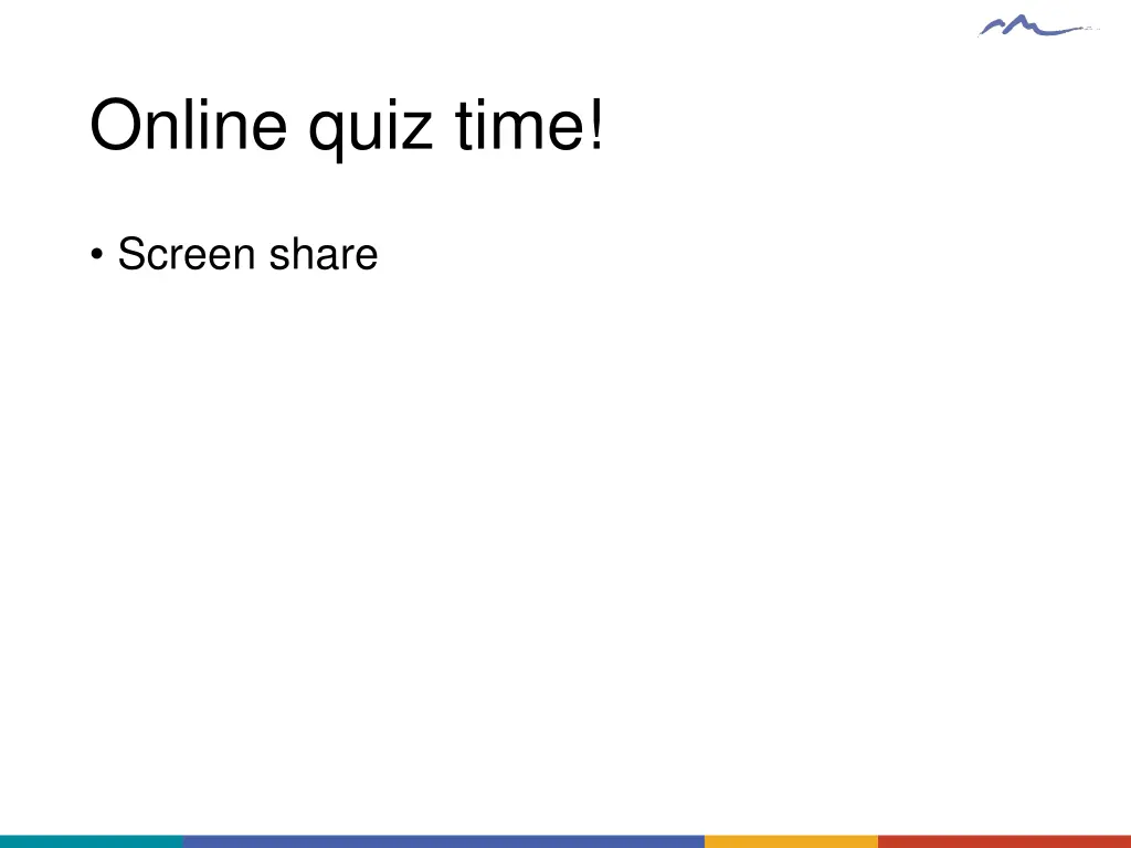 online quiz time