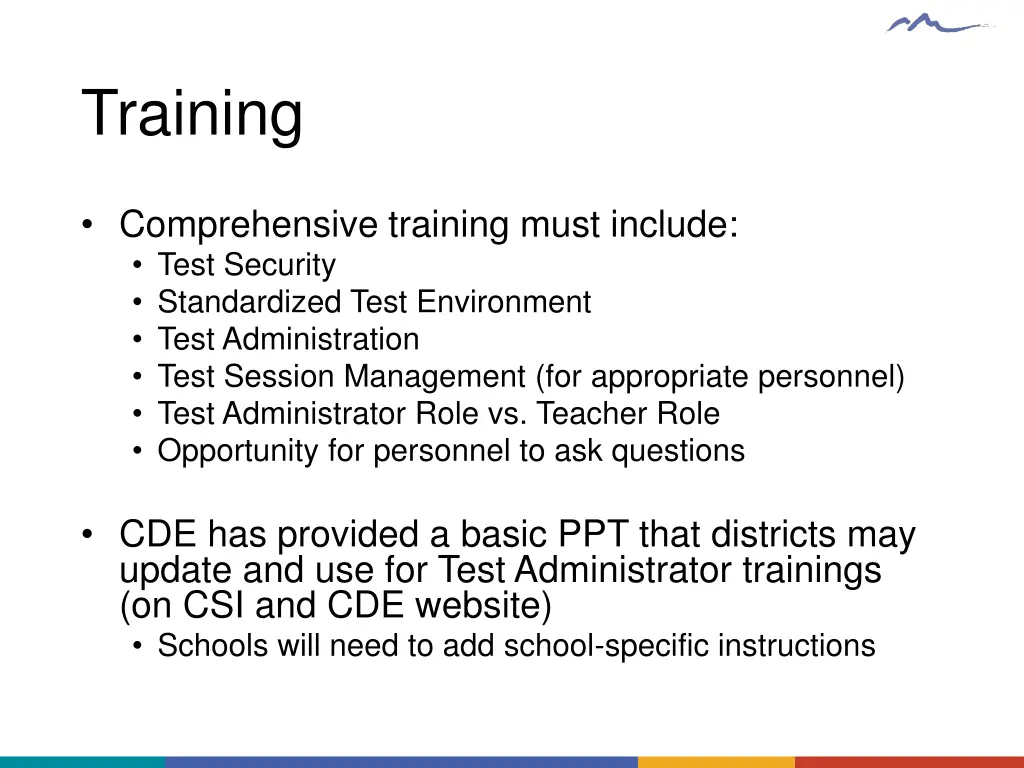 training