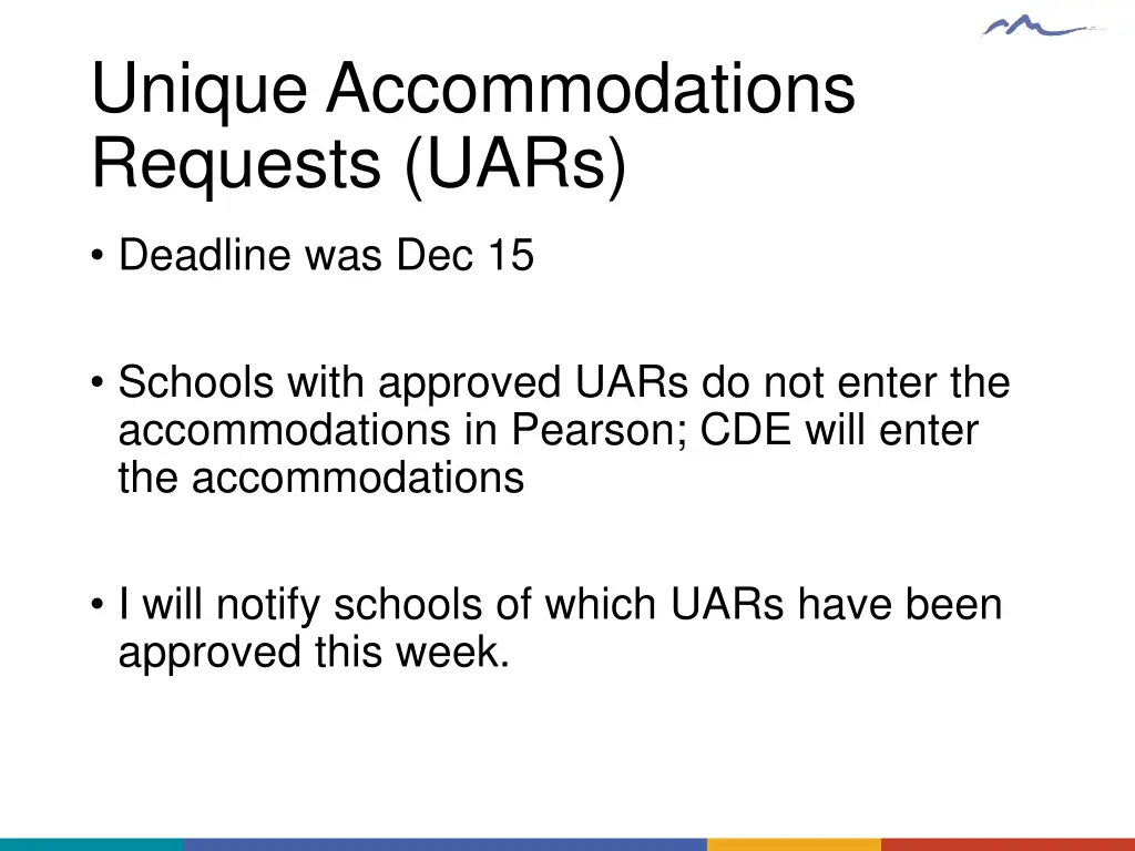 unique accommodations requests uars