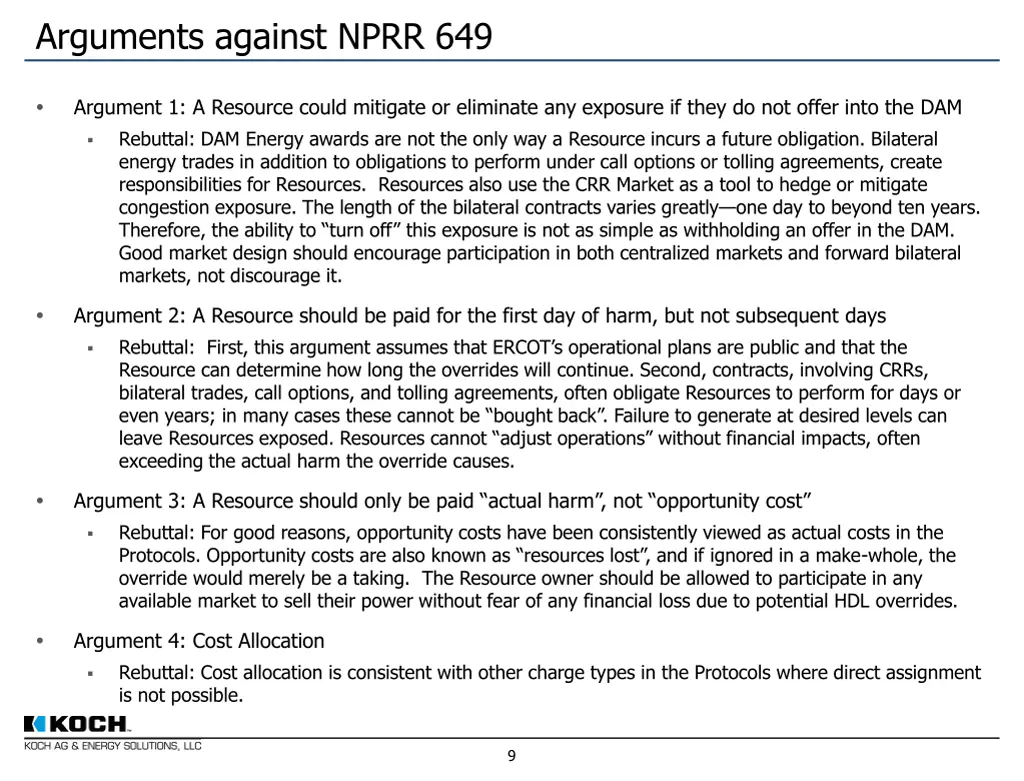 arguments against nprr 649