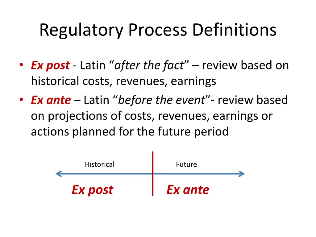 regulatory process definitions