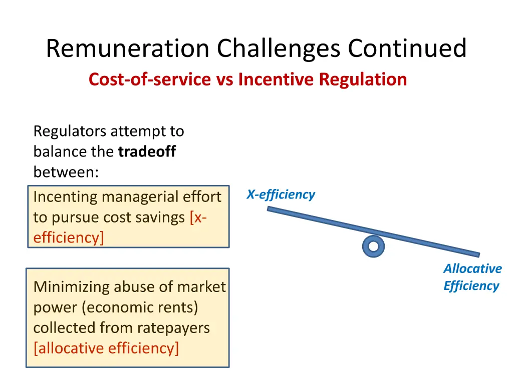 remuneration challenges continued cost of service