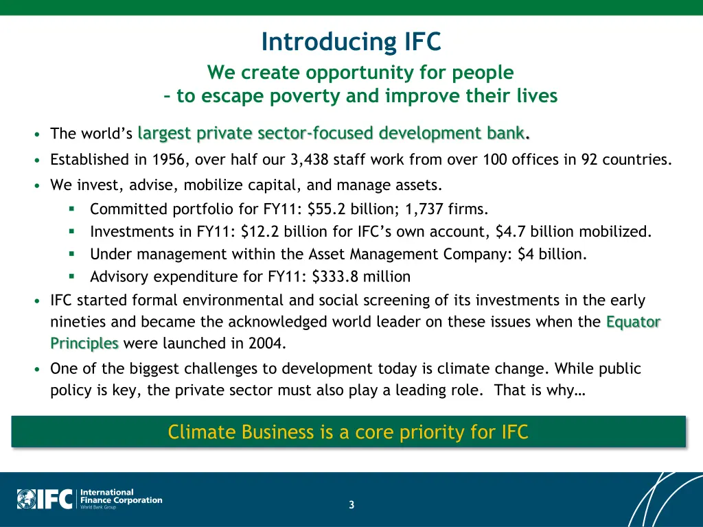 introducing ifc we create opportunity for people