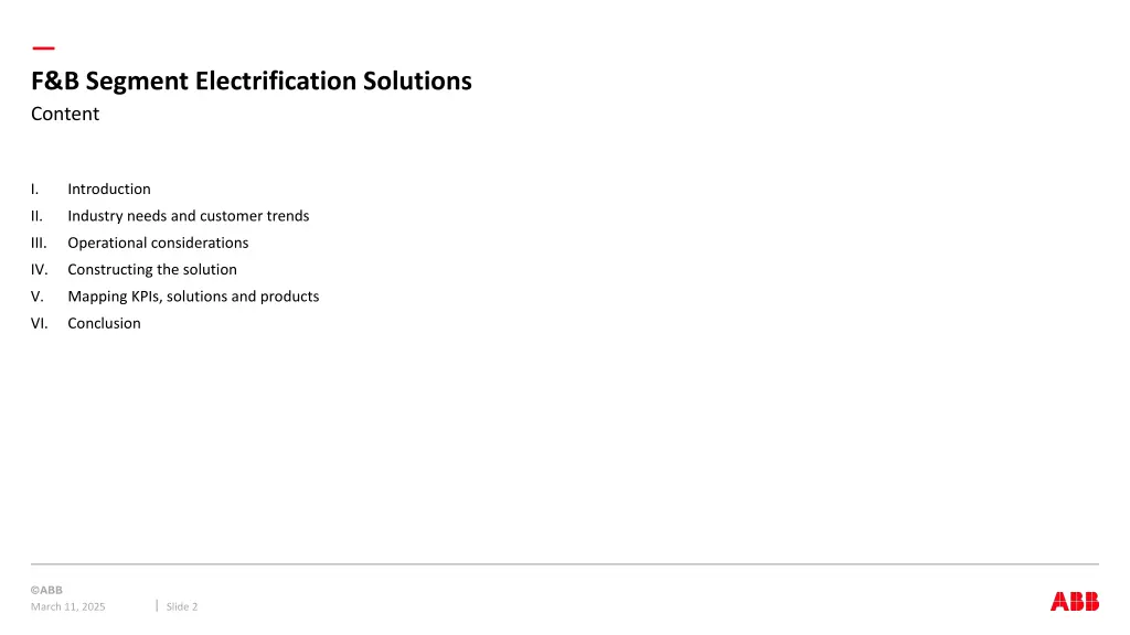 f b segment electrification solutions content