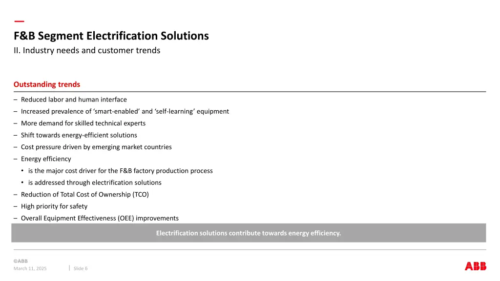 f b segment electrification solutions ii industry