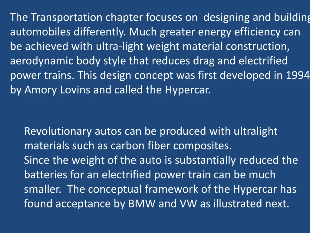 the transportation chapter focuses on designing