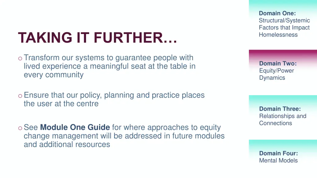 domain one structural systemic factors that 5