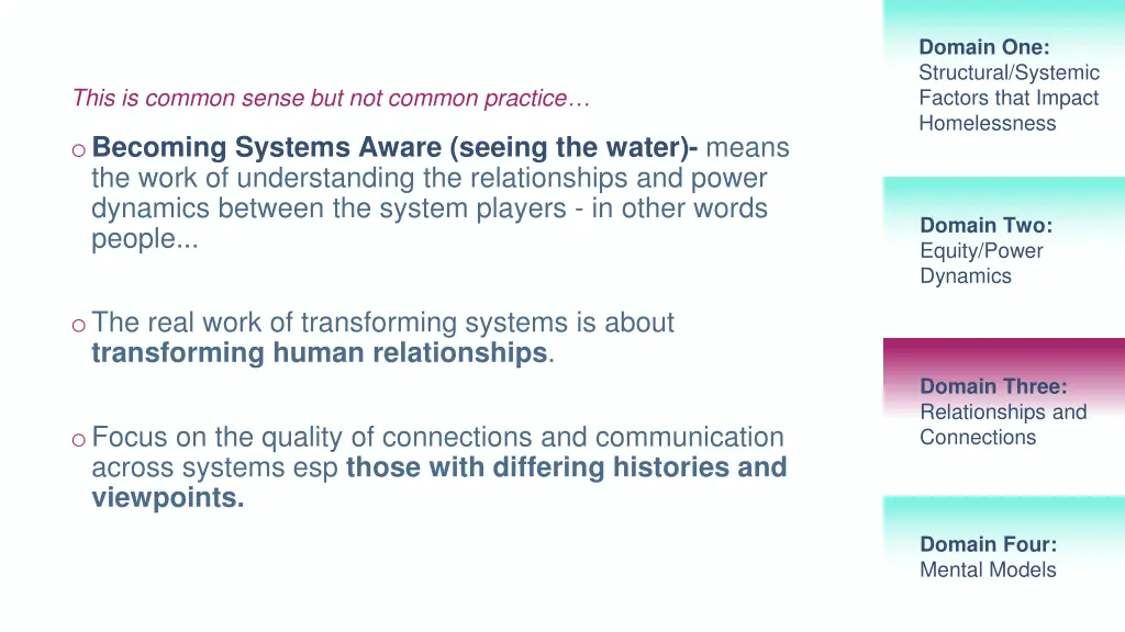 domain one structural systemic factors that 6