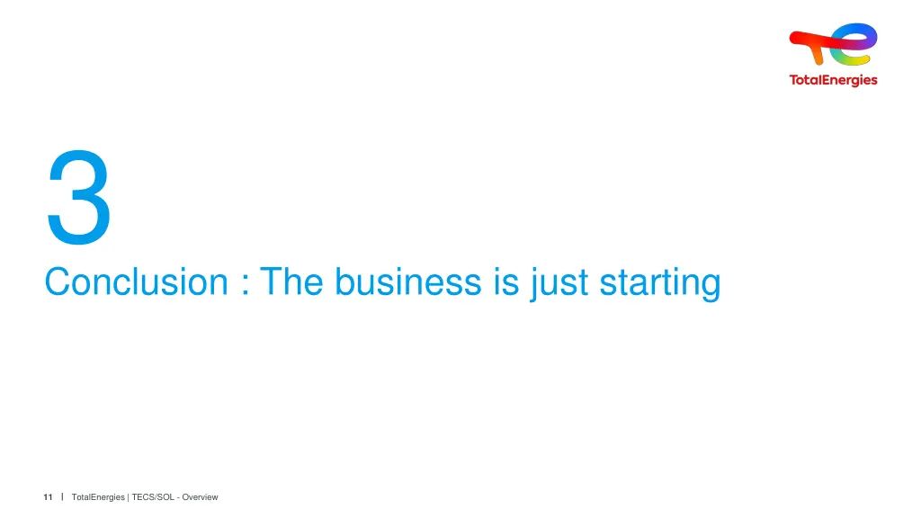 conclusion the business is just starting 3