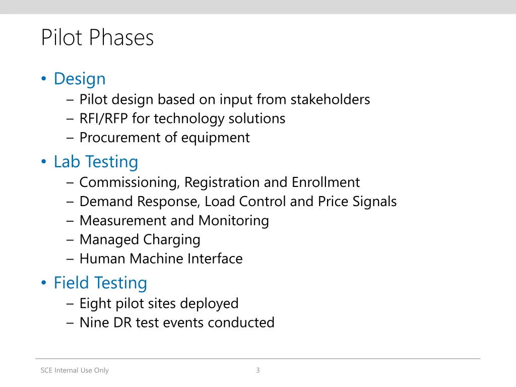 pilot phases