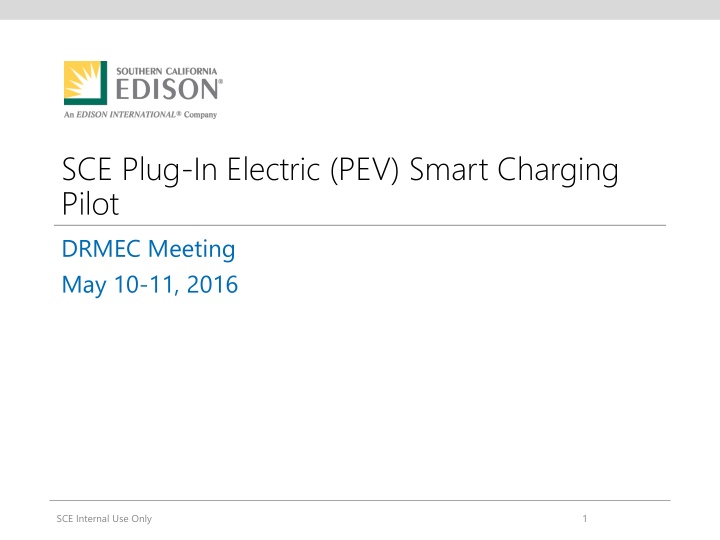 sce plug in electric pev smart charging pilot