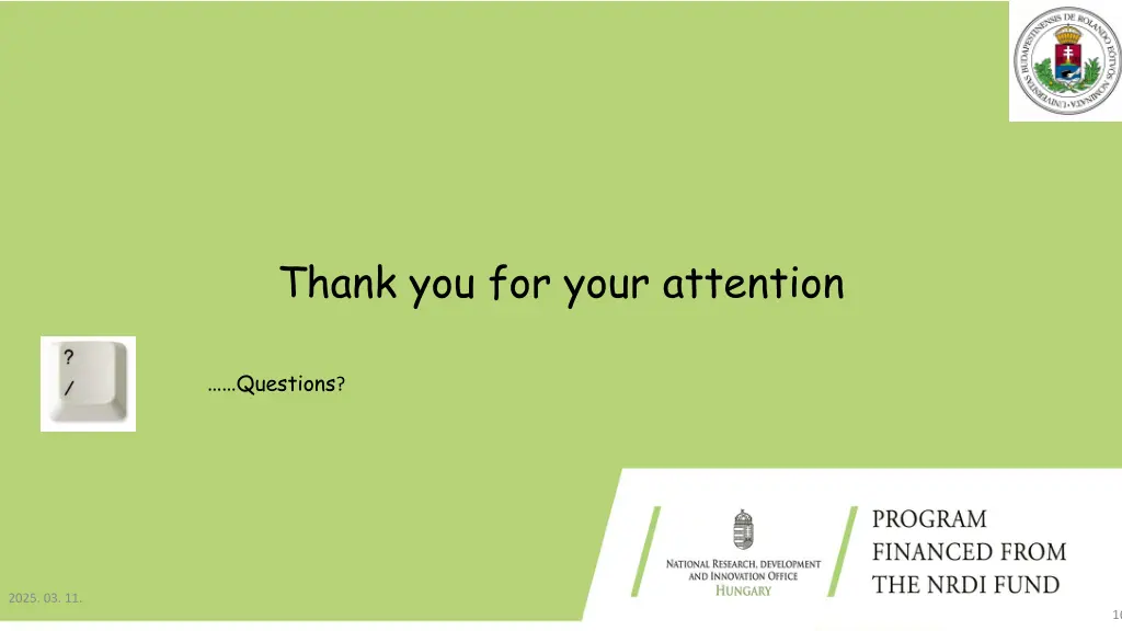 thank you for your attention