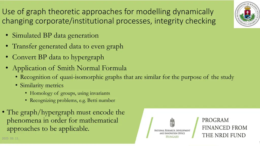 use of graph theoretic approaches for modelling