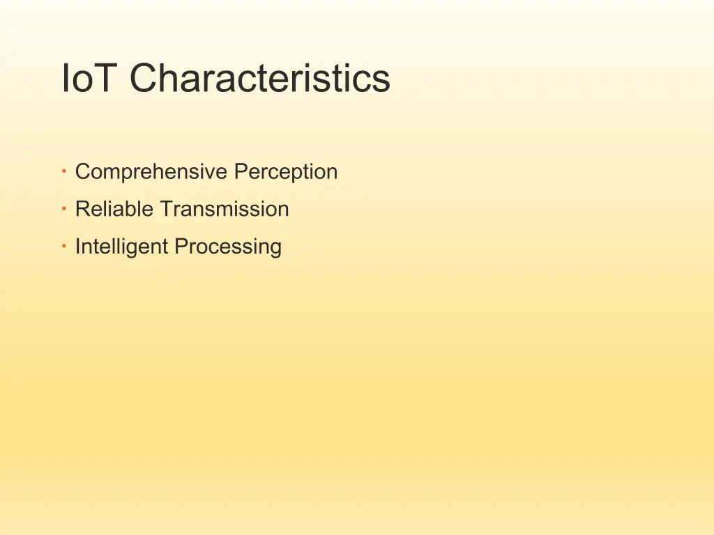 iot characteristics