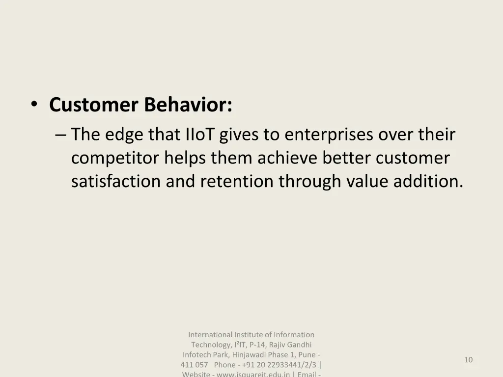 customer behavior the edge that iiot gives