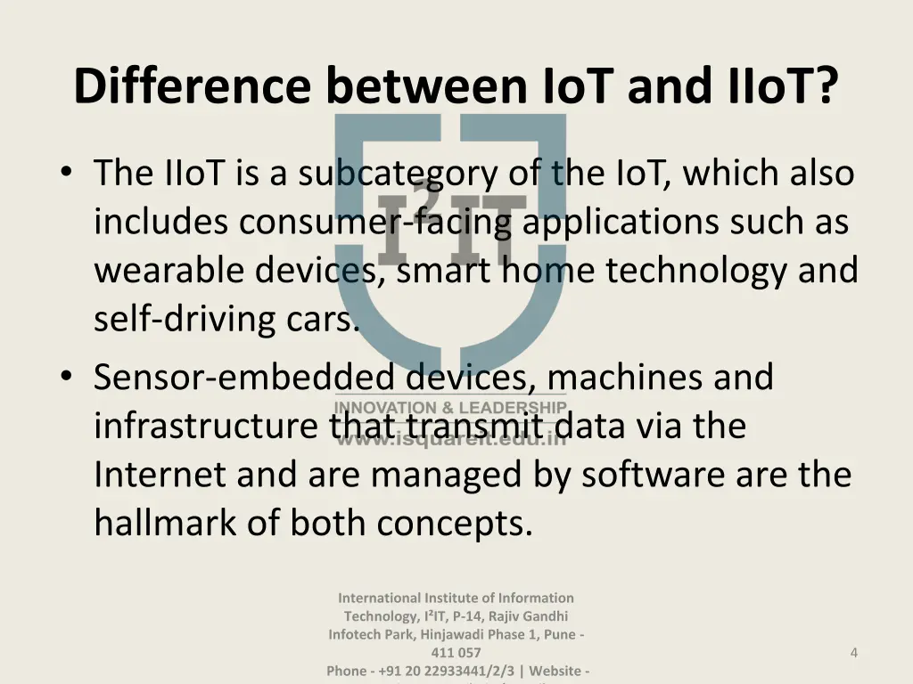 difference between iot and iiot