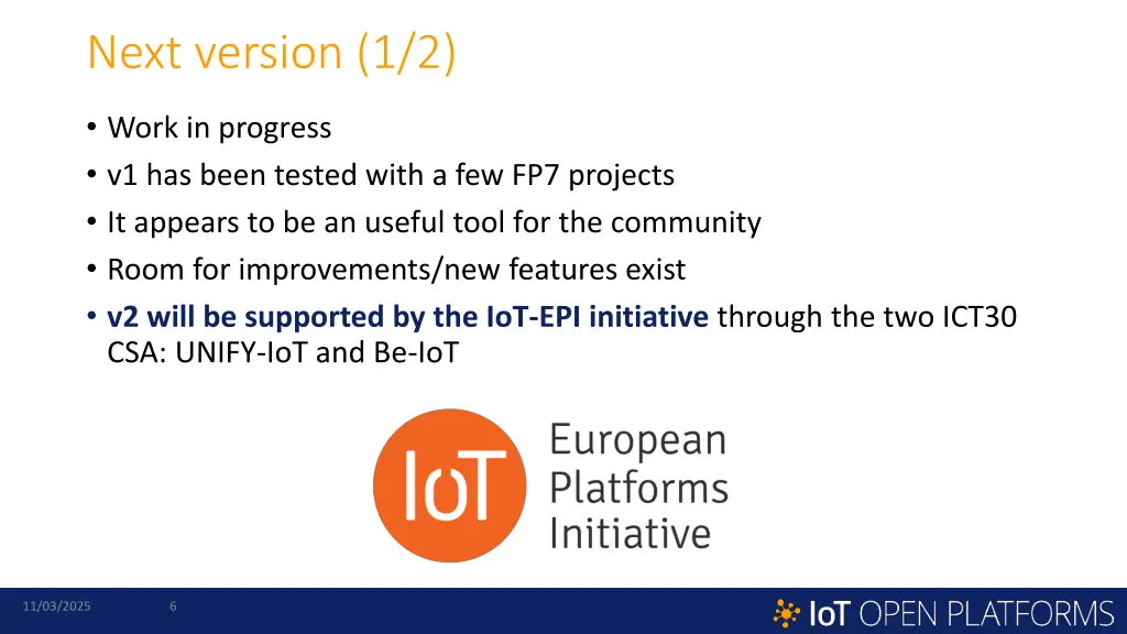 next version 1 2