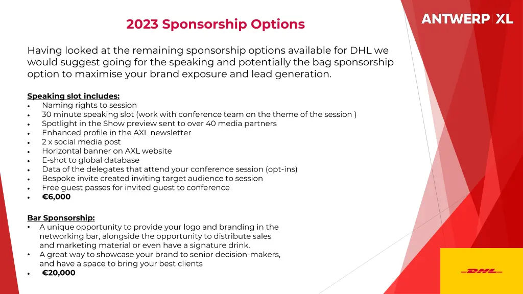 2023 sponsorship options