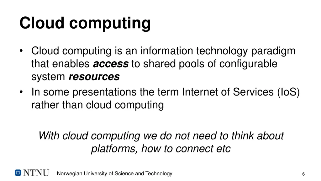 cloud computing