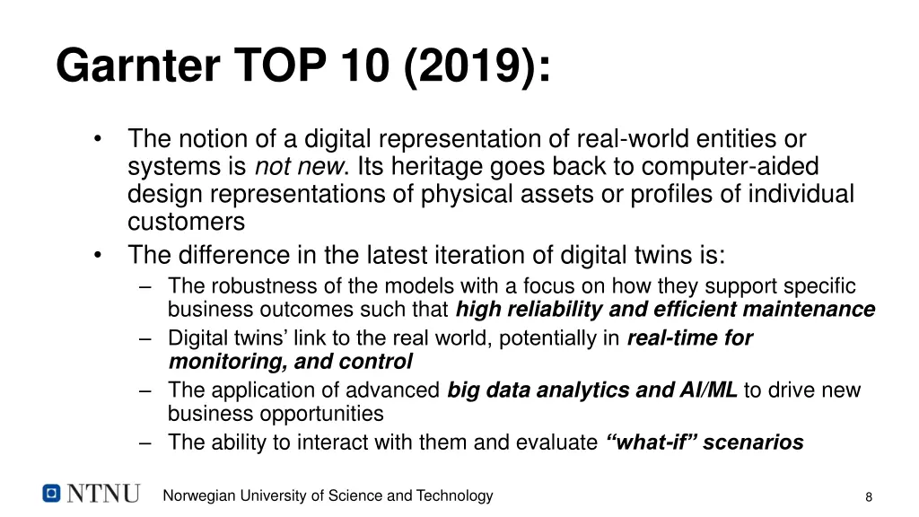 garnter top 10 2019
