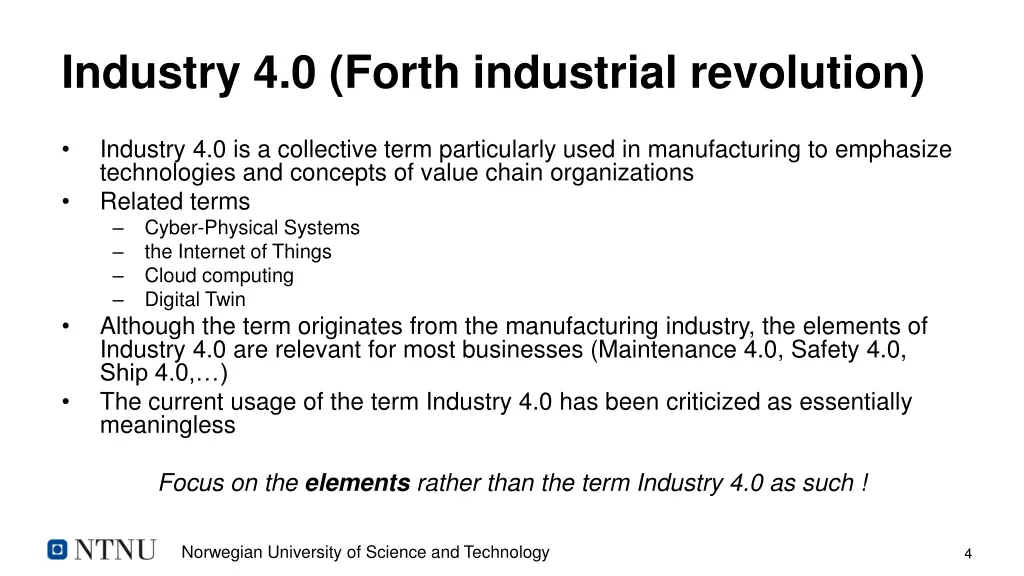 industry 4 0 forth industrial revolution