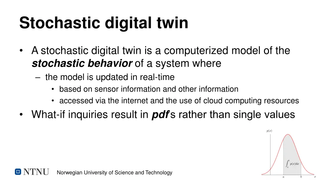 stochastic digital twin