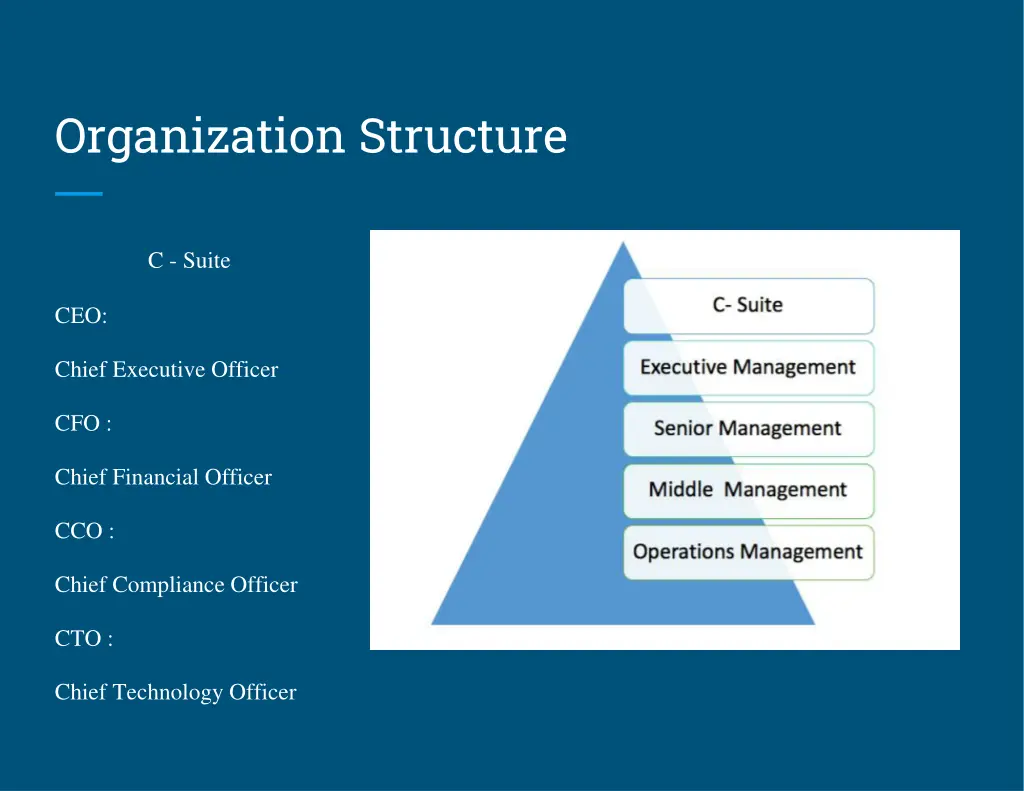 organization structure